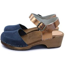 FREJA - schwedische Holz Clogs Sandale von me&myclogs - low heel