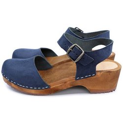 FREJA - schwedische Holz Clogs Sandale von me&myclogs - low heel