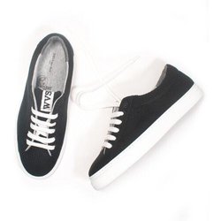 Will's Vegan Shop Biologisch abbaubare LDN Sneakers Schwarz Knit Frauen