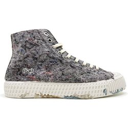 Veganer Sneaker "nat-2 Mover" grey aus recycelten Fashion Textilien, Cord, Kork und Zuckerrohr