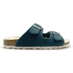 Vegane "thies ® Recycled Plush PET Bio Sandale" aus rec. PET & Biobaumwolle