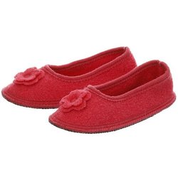 Bacinas Warme Ballerina Hausschuhe Damen Schurwolle Wollwalk Filzsohle