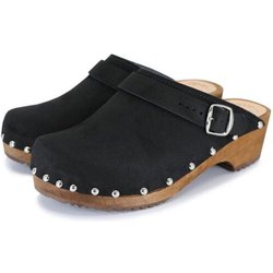 LYCKA - Nieten schwedische Holz Clogs von me&myClogs - low heel