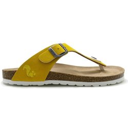 Vegane thies ® Eco Bio Thong Sandale aus rec. PET mit Kork-Tieffussbett