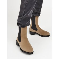 NINE TO FIVE #saxa - hoher Chelsea Boot aus veganer Microfaser mit recycelter Profilsohle