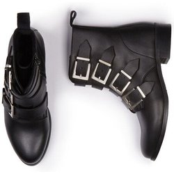 Will's Vegan Shop 4-Riemen-Biker-Stiefel