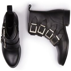 Will's Vegan Shop 4-Riemen-Biker-Stiefel
