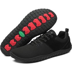 SAGUARO Barfußschuhe Leder Freizeit-Schuhe Schnürschuhe Sneaker Halbschuhe