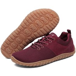 SAGUARO Barfußschuhe Leder Freizeit-Schuhe Schnürschuhe Sneaker Halbschuhe