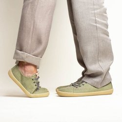 nahtur-design Barfußschuhe aus Bioleinen mit Kautschuksohle unisex