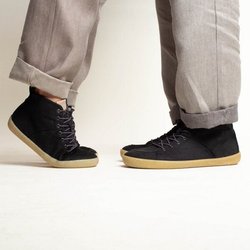 nahtur-design Barfußschuhe aus Bioleinen oder Loden, knöchelhoch, unisex