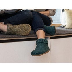Gottstein Knit Boot Hüttenschuhe aus reiner Schurwolle