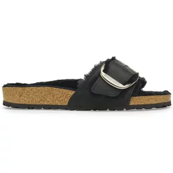 Sandalen für Frauen Birkenstock Madrid Big Buckle Shearling Oiled Leather
