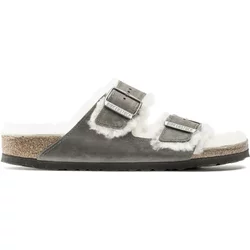 Sandalen Birkenstock Arizona Shearling Embossed Oiled Leather