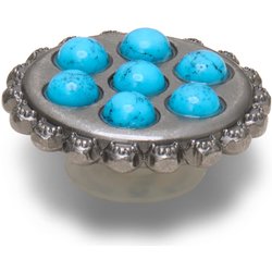 Jibbitz Crocs Spotted Silver andSMTTurquoise