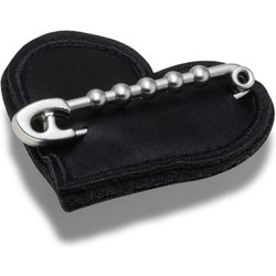 Jibbitz Crocs Black Heart with Safety Pin