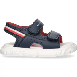 Sandalen mit Klettverschluss, gestreift, Baby Tommy Hilfiger