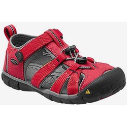Keen Seacamp II CNX Kinder Sandalen Racing Red/Gargoyle - 29