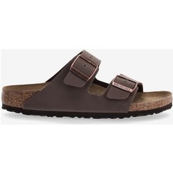 Birkenstock Arizona Birko-Flor Narrow Sandalen dunkelbraun - 36