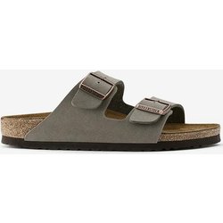 Birkenstock Arizona Birko-Flor Nubuck Sandalen grau - 36