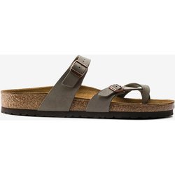 Birkenstock Mayari Birko-Flor Nubuck Sandalen grau - 43