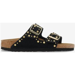 Birkenstock Arizona Rivet schmal Damen Sandalen rein schwarz - 36