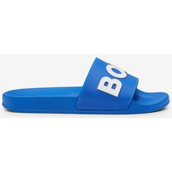 BOSS Big Logo Badesandalen blau/weiß - 40