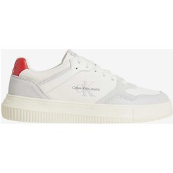 Calvin Klein Jeans Chunky Cupsole Sneaker weiß/grau/rot - 46