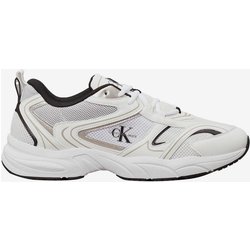 Calvin Klein Jeans Retro Tennis Mesh Sneaker weiß/schwarz/gold - 42