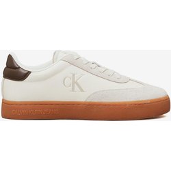 Calvin Klein Classic Cupsole Low Sneaker weiß/braun - 41
