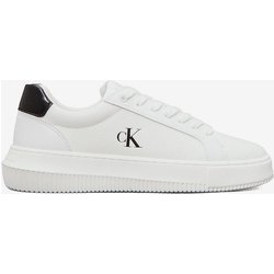 Calvin Klein Chunky Cupsole Low Damen Sneaker weiß/pechschwarz - 36