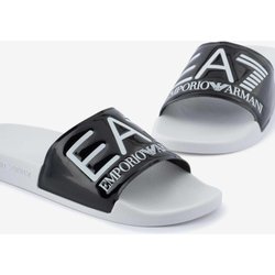EA7 Water Sports Visibility Contrast Slipper Badesandalen weiß/glänzend schwarz - 37