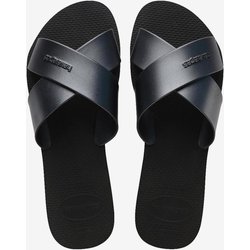 Havaianas Aqua Metallic Damen Badesandalen pechschwarz - 33-34