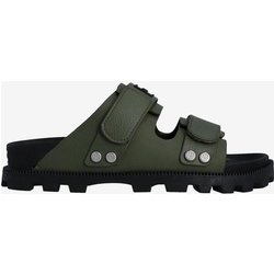 Hunter Vegan Synthetic Logo Sandalen grün/schwarz - 36