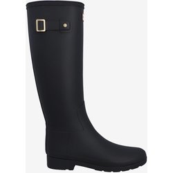 Hunter Refined Gold Trim Damen Stiefel schwarz - 36
