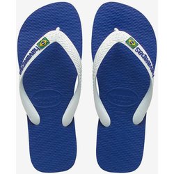 Havaianas Brasil Logo Flip-Flops blau/weiß - 35-36