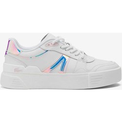 Lacoste L002 Evo Holographic Damen Sneaker weiß/rosa/blau - 39
