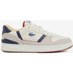 Lacoste T-Clip Set Logo Rennradschuhe weiß beige marineblau - 45