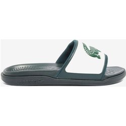 Lacoste Serve Slide Dual Badesandalen dunkelgrün weiß - 39.5