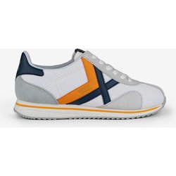 Munich Sapporo Sneaker weiß/marineblau/orange - 46