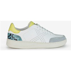 Munich X-Court Damen Sneaker weiß/blau/gelb - 41