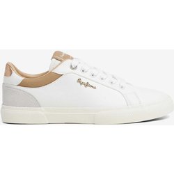 Pepe Jeans Kenton Court Damen Sneaker weiß/grau/gold - 37