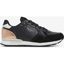 Pepe Jeans Brit Sun Damen Sneaker schwarz/gold - 36