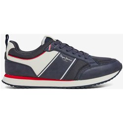 Pepe Jeans Dublin Brand Sneaker blau/weiß/rot - 44