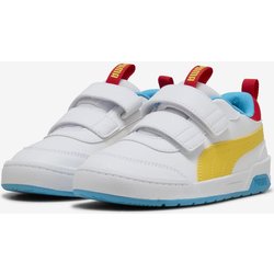 Puma Multiflex 2 Color Kinder Sneaker weiß/blau/gelb - 28