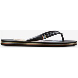 Quiksilver Molokai Art Beach Flip-Flops schwarz/orange/blau - 40