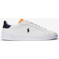 Ralph Lauren Logo Court Sneaker weiß/marineblau/orange - 40
