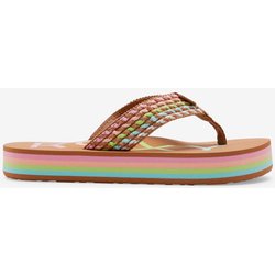 Roxy Chika Hi Mädchen Flip-Flops braun/rosa/grün - 28