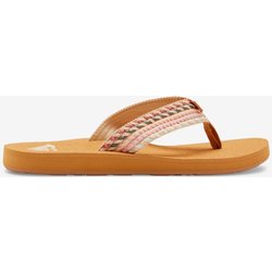 Roxy Porto Print Damen Flip-Flops beige/rosa/weiß - 38