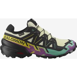 Salomon Speedcross 6 GORE-TEX Damen Trailrunningschuhe schwarz/gelb/violett - 36